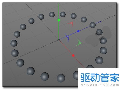 C4D怎么制作规律的跳动的小圆球动画?