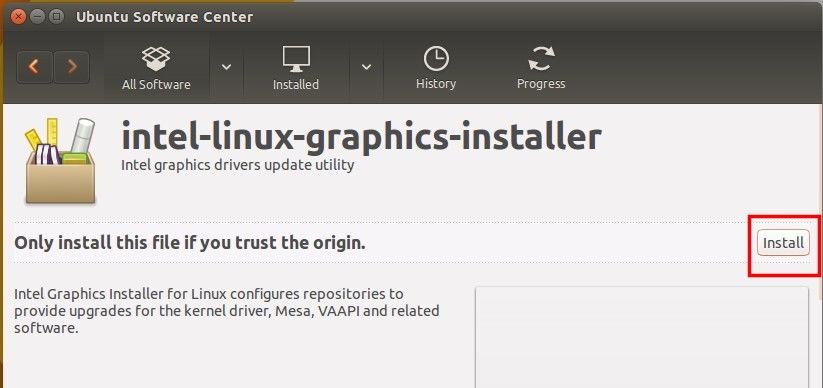 在Ubuntu系统上怎么安装英特尔核显驱动安装器